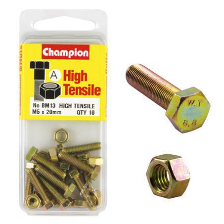 CHAMPION AUTO PARTS Champion Screw & Nut Pack M5 x 20 BM13