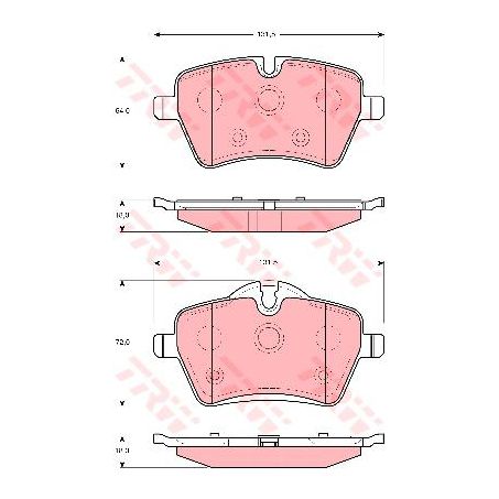 TRW Brake Pad Set (DB2052)