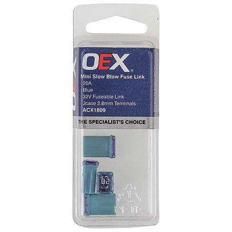 OEX Fusible Link Micro Female M Case 20A Blue 4 Pce