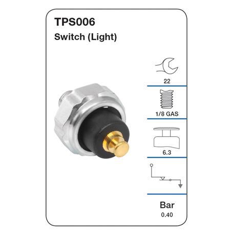 TRIDON OIL PRESSURE SWITCH (LIGHT)