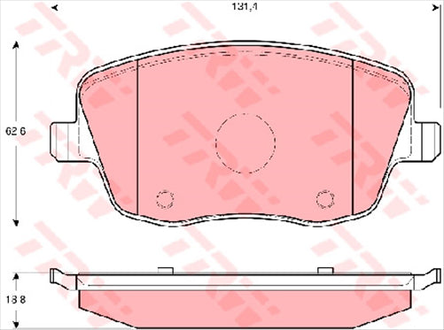 TRW Brake Pad Set (DB2032)