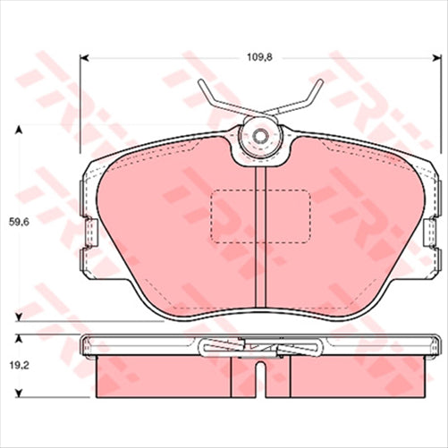 TRW Brake Pad Set (DB425)