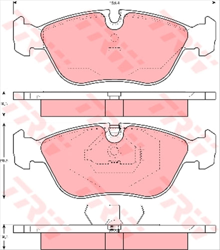 TRW Brake Pad Set (DB1261)