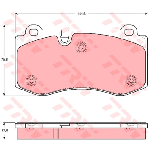 TRW Brake Pad Set (DB2057)