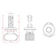 MAXITRAC Maxi Trac H4 LED Headlight Bulb Pair, 12/24V 5600Lm 6000K MTLG-H4