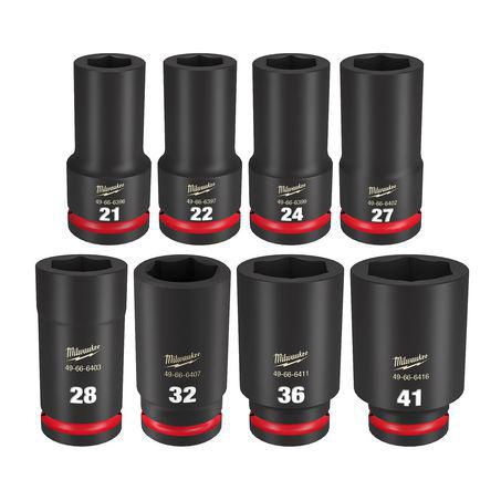 Milwaukee 8 Pc 3/4in Dr Deep Impact Socket Set - Metric 49667055