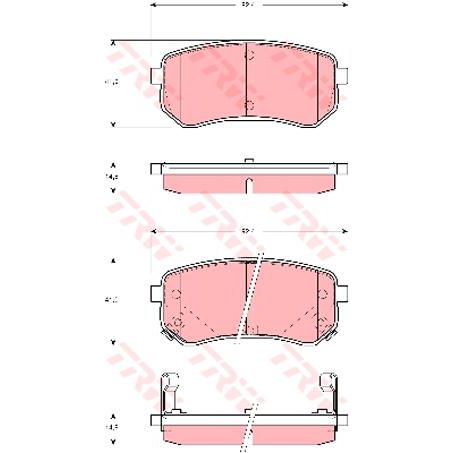 TRW Brake Pad Set