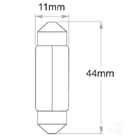 OEX Festoon Globe 12V 5W Standard - 10 Pce