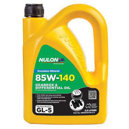 Nulon Gearbox & Differential Oil 2.5L GBD85W140-2.5