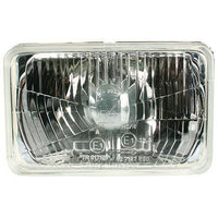 HELLA Semi Sealed Beam Rectangle 100 x 165mm Globe Style H4