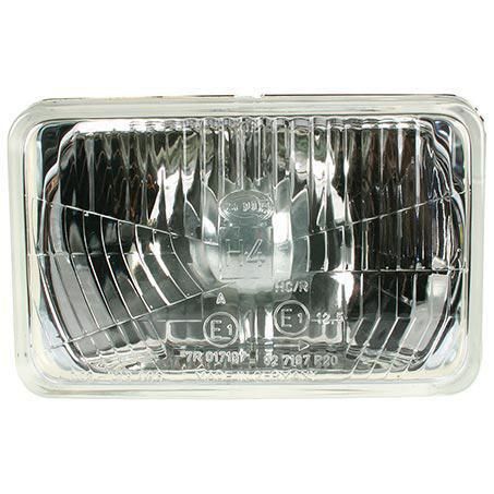 HELLA Semi Sealed Beam Rectangle 100 x 165mm Globe Style H4