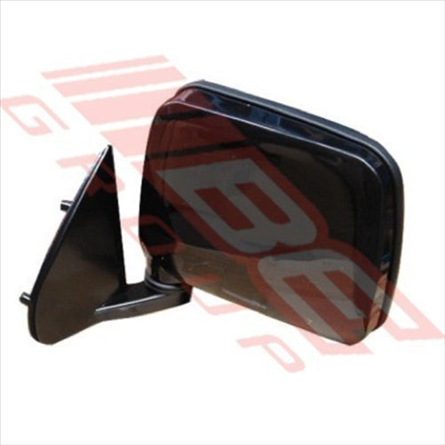 Nissan DOOR MIRROR - R/H - BLACK - CORNER MOUNT - NISSAN NAVARA D21/D22 1986