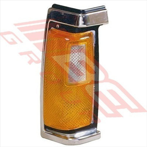 Nissan CORNER LAMP - L/H - CHROME/BLACK TRIM - NISSAN NAVARA D21 1986-89