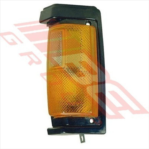 Nissan CORNER LAMP - R/H - BLACK TRIM - AMBER - NISSAN NAVARA D21 1986-89