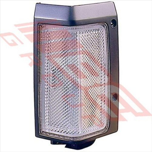 Nissan CORNER LAMP - L/H - CLEAR/BLACK - NARROW - NISSAN NAVARA D21 1986-92