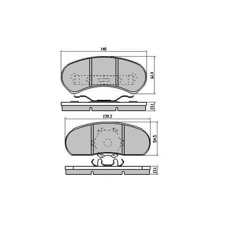 RDA PHANTOM CERAMIC BRAKE PAD SET FORD RDC1045