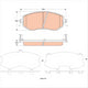 TRW Brake Pad Set