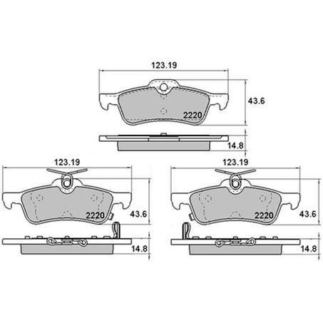 RDA PHANTOM CERAMIC BRAKE PAD SET HONDA CIVIC TOYOTA RDC2220