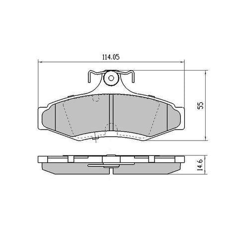 RDA PHANTOM CERAMIC BRAKE PAD SET DAEWOO MINI MITSUBISHI RDC1204
