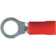 OEX Crimp Terminal Ring Red ID 5mm Vinyl 100 Pce