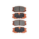 RDA GP MAX LOW METALLIC BRAKE PAD SET MITSUBISHI PROTON TOYOTA RDB1201