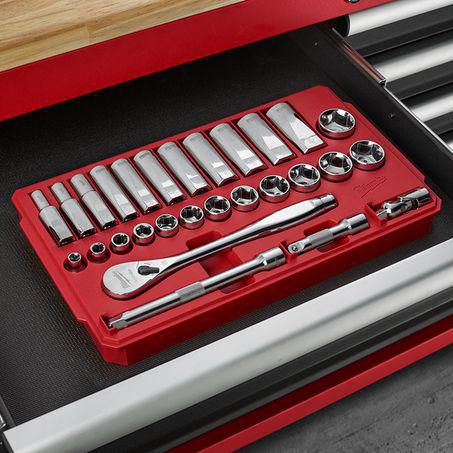 Milwaukee 28 Piece AF 3/8 inch Socket Set 48229408