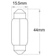 Narva Festoon SV8.5 Globe 12V 18W 472711