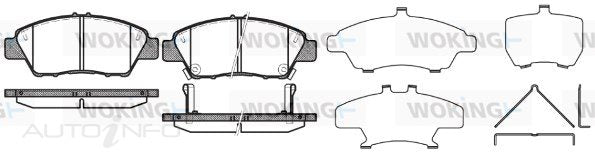 Front Brake Pad Set HONDA P12583.02