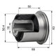 S/BUSH HYUNDAI KIA FRONT CONTROL ARM, REAR LOWER BUSH - 17H019