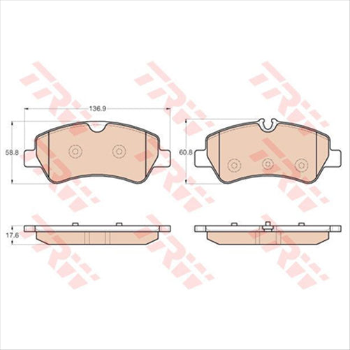 TRW Brake Pad Set (DB2329)