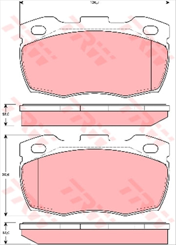 TRW Brake Pad Set (DB1127)