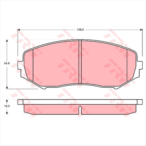 TRW Brake Pad Set (DB1842)