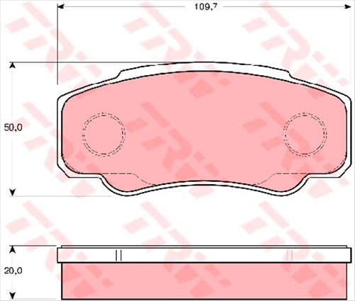 TRW Brake Pad Set (DB961)