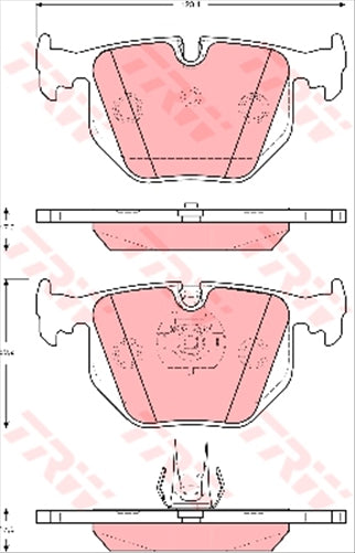 TRW Brake Pad Set (DB1397)