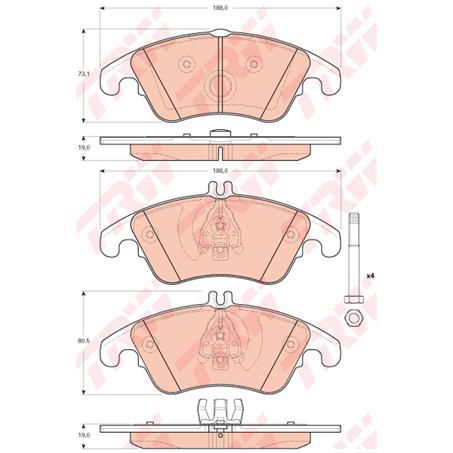 TRW Brake Pad Set