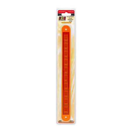LED AUTO LAMPS LEDAUT - 12V Indicator SLEtrip Lamp With 10 Square LEDs Recessed Mount