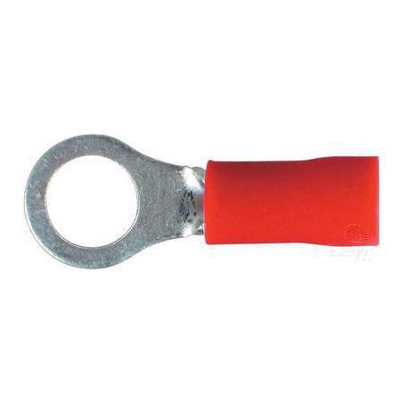 Narva Crimp Terminal Ring Red Terminal Entry 6.3mm Vinyl 100 Pce