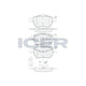 ICER DISC PAD FRONT AUDI VW VARIOUS - 181567