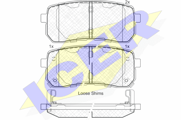 ICER REAR DISC PADS HYUNDAI ILOAD H1 KIA CARNIVAL - 181839
