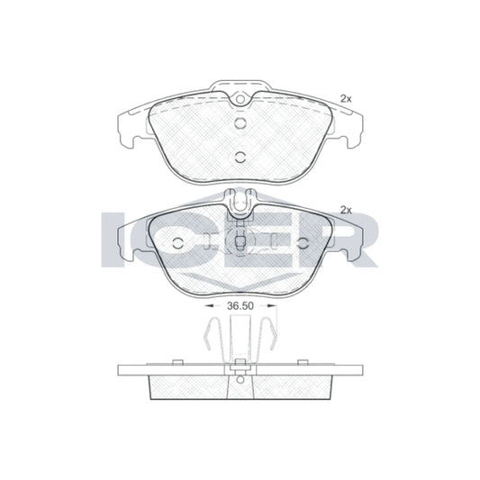DISC PADS Rear Mercedes C Class W204/S204 01/2007- 181863