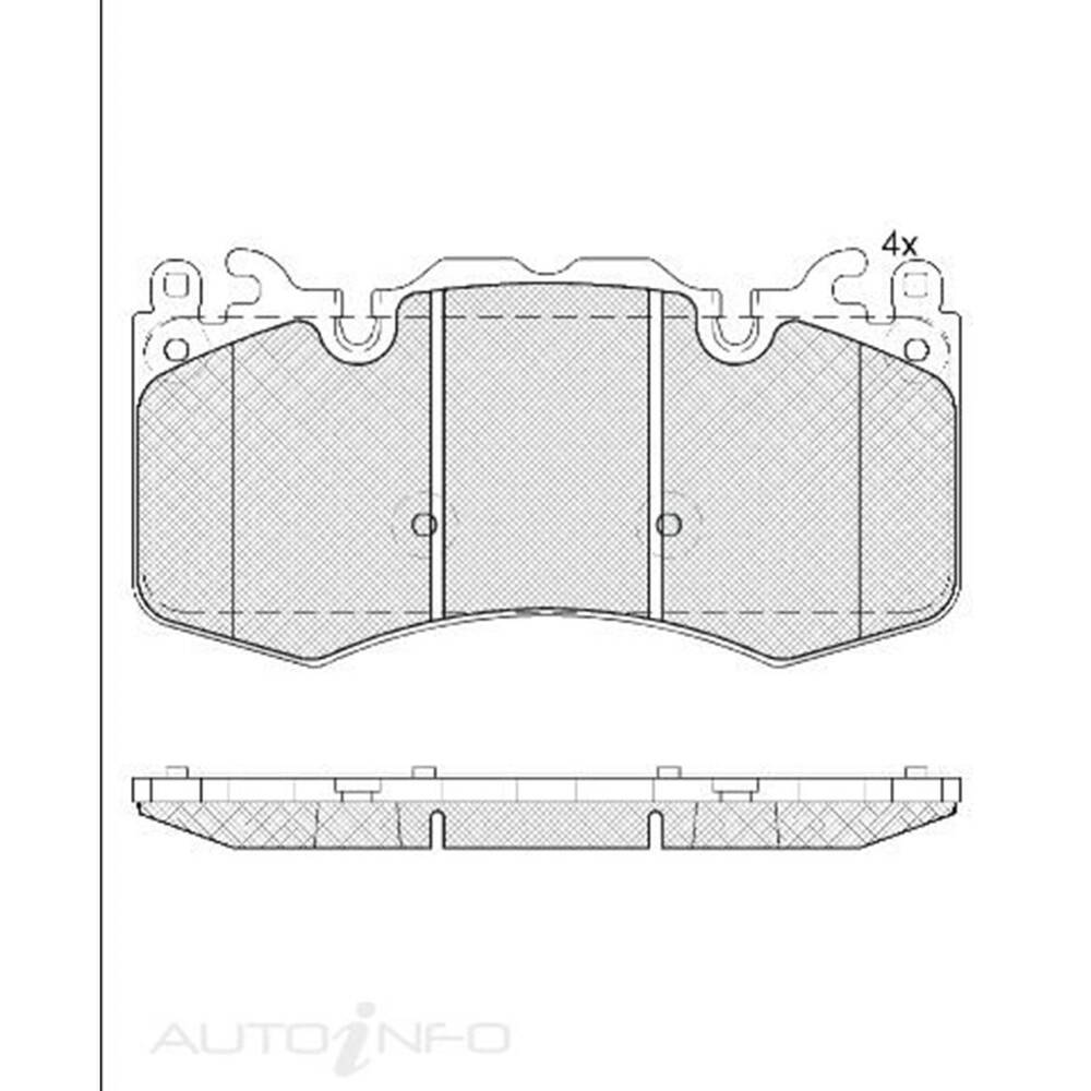 Range Rover Sport 09 Front Brake Disc Pad Set 181956