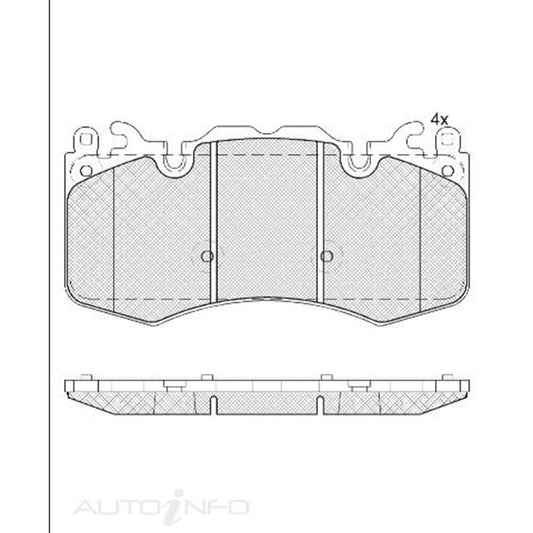 Range Rover Sport 09 Front Brake Disc Pad Set 181956