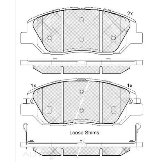 Disc Pads Front Hyundai Santa Fe Kia Sorento 09 181997