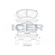 ICER FRONT DISC PADS HOLDEN COLORADO 08> ISUZU D-MAX - 182082