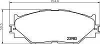 XP FRONT DISC BRAKE PADS - LEXUS IS300 06-
