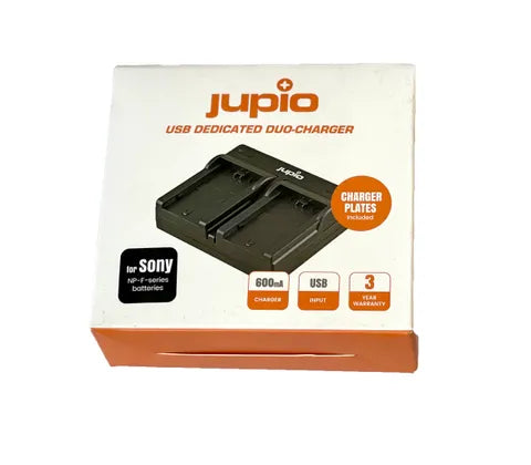 JUPIO Dual USB Battery Charger for Sony L Series â€“ Fast & Portable