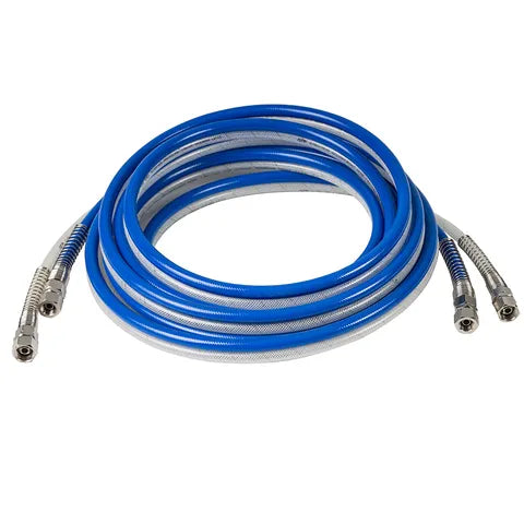 Iwata Reinforced Twin Air and Paint Hose â€“ 8mm Diameter, 2m Length, Includes Fittings