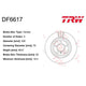 TRW Disc Brake Rotor 330mm x 18.4 Min