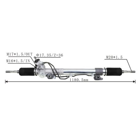 SAS AUTO PARTS SAS Steering Rack Assembly SR2004