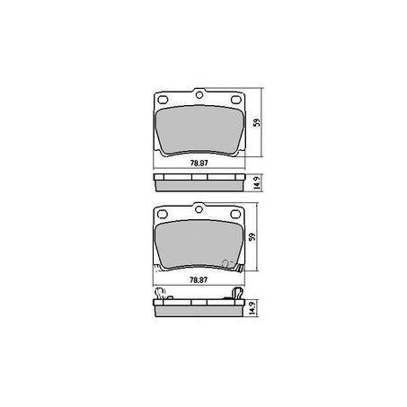 RDA PHANTOM CERAMIC BRAKE PAD SET MITSUBISHI CHALLENGER PAJERO RDC1390